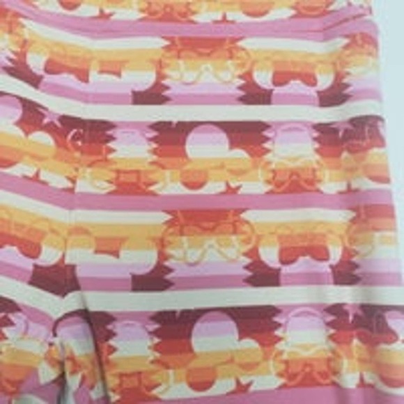 LulaRoe Disney Mickey and Minnie orange and yellow tall and curvy leggings - Picture 4 of 5